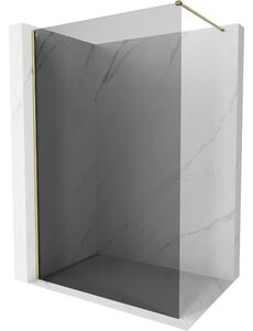 Mexen, Mexen Kioto-X zuhanyfal 80 x 200 cm, grafitszürke 10 mm, arany - 800-080-101-50-40-X