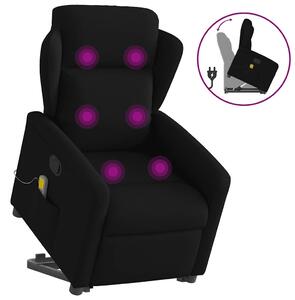 VidaXL fekete szövet dönthető masszázs- és állófotel