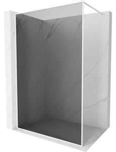 Mexen, Mexen Kioto-XF zuhanyfal kerettel 50 x 202 cm, grafitszürke 10 mm, fehér - 800-050-104-20-40-X
