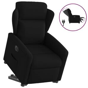 VidaXL elektromos felállást segítő fekete szövet dönthető fotel