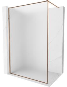 Mexen, Mexen Kioto-XF zuhanyfal kerettel 50 x 202 cm, matt 10 mm, rozéarany - 800-050-104-60-30-X