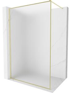 Mexen, Mexen Kioto-XF zuhanyfal kerettel 50 x 202 cm, matt 10 mm, matt arany - 800-050-104-55-30-X