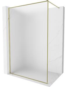 Mexen, Mexen Kioto-XF zuhanyfal kerettel 50 x 202 cm, matt 10 mm, arany - 800-050-104-50-30-X