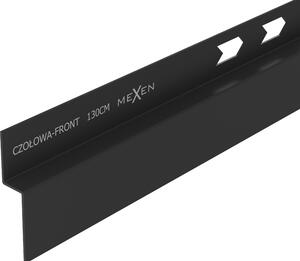Mexen Line-B szegélyléc 130 cm, matt fekete, 187003130U