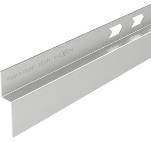 Mexen Line-B rács 120 cm jobb oldali, szálcsiszolt acél, 181002120R