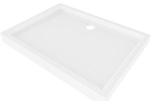 Mexen Flow+, téglalap alakú zuhanytálca 120 x 80 cm, fényes fehér, 46R108012H
