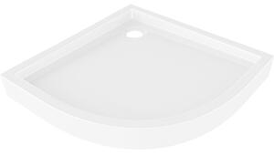 Mexen Flow+ negyedkör alakú zuhanytálca 80 x 80 cm, fényes fehér, 46Q108080H