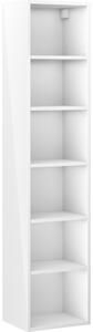 Mexen Box-A, magas fürdőszobaszekrény 35x44,2x160 cm, fényes fehér, 91AX1-1600-300-1-00