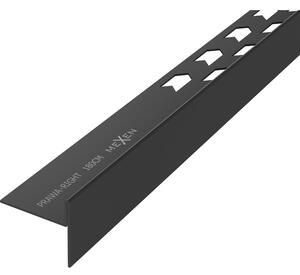 Mexen Line-B, szegélyléc 180 cm, jobbos, fekete, 187001180R