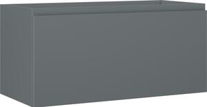 Mexen Orio, fürdőszobaszekrény 100 cm, 1 fiók, grafit matt, 91A10-10047-1-BF66