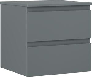 Mexen Orio, fürdőszobaszekrény 50 cm felsőrésszel, 2 fiókkal, grafit matt, 91A10-05047-2-BFFC66