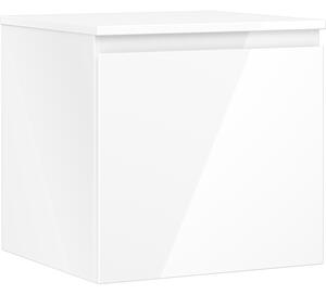 Mexen Orio, fürdőszobaszekrény 50 cm-es felsőrésszel, 1 fiókkal, fényes fehér, 91A10-05047-1-BFC00