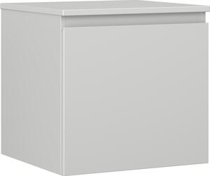 Mexen Orio, fürdőszobaszekrény 50 cm felső résszel, 1 fiókkal, matt szürke, 91A10-05047-1-BFC62