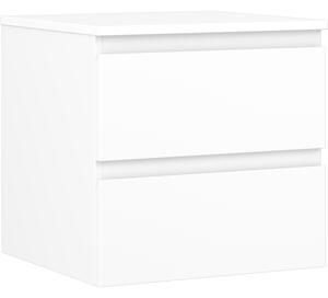 Mexen Orio, fürdőszobaszekrény 50 cm felsőrésszel, 2 fiókkal, matt fehér, 91A10-05047-2-BFFC01