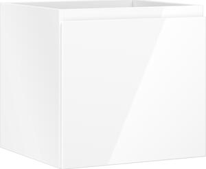 Mexen Orio, fürdőszobaszekrény 50 cm, 1 fiók, fényes fehér, 91A10-05047-1-BF00