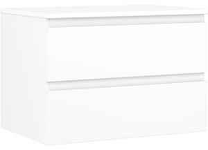 Mexen Orio, fürdőszobaszekrény 70 cm-es felsőrésszel, 2 fiókkal, matt fehér, 91A10-07047-2-BFFC01
