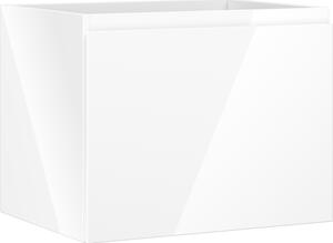 Mexen Orio, fürdőszobaszekrény 60 cm, 1 fiók, fényes fehér, 91A10-06047-1-BF00