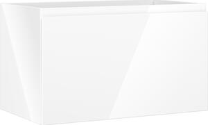 Mexen Orio, fürdőszobaszekrény 80 cm, 1 fiók, fényes fehér, 91A10-08047-1-BF00