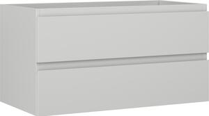 Mexen Orio, fürdőszobaszekrény 90 cm, 2 fiókkal, matt szürke, 91A10-09047-2-BFF62