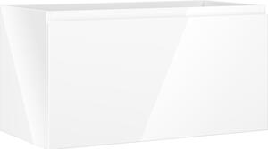 Mexen Orio, fürdőszobaszekrény 90 cm, 1 fiók, fényes fehér, 91A10-09047-1-BF00