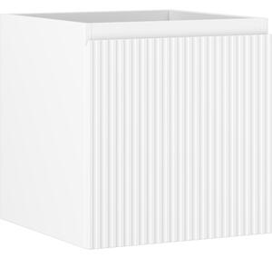 Mexen Rivel, fürdőszobaszekrény 45 cm, 1 fiók, rovátkolt, matt fehér, 91A20-04547-1-BF01