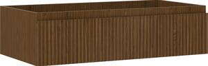 Mexen Rivel, fürdőszobaszekrény 90 cm, 1 fiók, rovátkolt, diófa, 91A20-09023-1-BF86