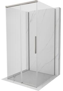 Mexen Rox-3S, 3-falú zuhanykabin 120 x 120 cm, 8 mm-es átlátszó üveg, acélprofil, 8C2-120-120-97-00-3S