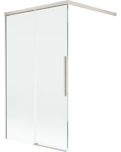 Mexen Rox, kétszárnyú tolóajtós kádparaván 100 x 150 cm, 8 mm-es átlátszó üveg, acélprofil, 8C9-100-003-97-00