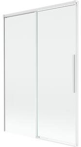Mexen Rox, kétszárnyú tolóajtós kádparaván 120 x 150 cm, 8 mm-es átlátszó üveg, fehér profil, 8C9-120-001-20-00