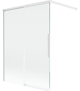 Mexen Rox, kétszárnyú tolóajtós kádparaván 120 x 150 cm, 8 mm-es átlátszó üveg, fehér profil, 8C9-120-003-20-00