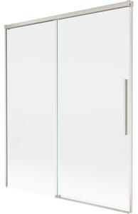 Mexen Rox, kétszárnyú tolóajtós kádparaván 140 x 150 cm, 8 mm-es átlátszó üveg, acélprofil, 8C9-140-001-97-00