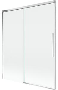 Mexen Rox, kétszárnyú tolóajtós kádparaván 140 x 150 cm, 8 mm-es átlátszó üveg, króm profil, 8C9-140-001-01-00