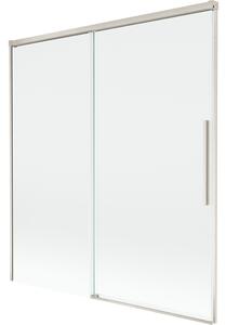 Mexen Rox, kétszárnyú tolóajtós kádparaván 150 x 150 cm, 8 mm-es átlátszó üveg, acélprofil, 8C9-150-001-97-00