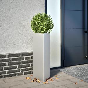 VidaXL horganyzott acél háromszög alakú kerti növénytartó 30x26x75 cm
