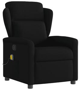 VidaXL fekete szövet dönthető masszázsfotel