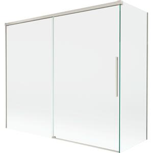 Mexen Rox, kétszárnyú tolóajtós kádparaván 180 + 80 x 150 cm, 8 mm-es átlátszó üveg, acélprofil, 8C9-180-080-97-00