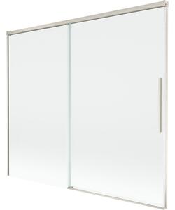 Mexen Rox, kétszárnyú tolóajtós kádparaván 180 x 150 cm, 8 mm-es átlátszó üveg, acélprofil, 8C9-180-001-97-00