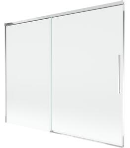 Mexen Rox, kétszárnyú tolóajtós kádparaván 190 x 150 cm, 8 mm-es átlátszó üveg, króm profil, 8C9-190-001-01-00