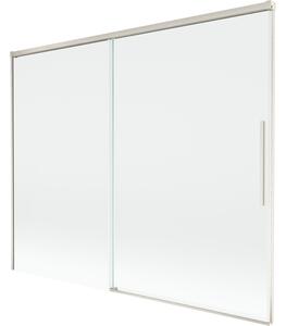 Mexen Rox, kétszárnyú tolóajtós kádparaván 190 x 150 cm, 8 mm-es átlátszó üveg, acélprofil, 8C9-190-001-97-00
