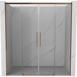 Mexen Rox, tolóajtó zuhanykabinhoz 170 cm, 8 mm-es átlátszó üveg, rozéarany profil, 8C2-170-002-60-00