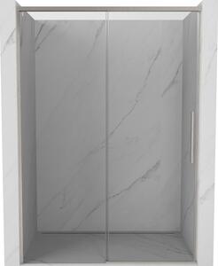 Mexen Rox, tolóajtó zuhanykabinhoz 140 cm, 8 mm-es átlátszó üveg, acélprofil, 8C2-140-000-97-00