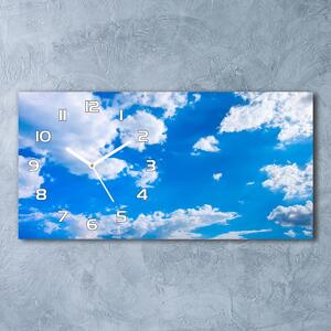 Négyszögletes üvegóra vízszintesen Felhők az égen