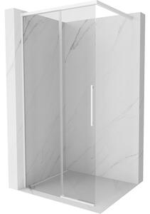 Mexen Rox, zuhanyfal 70 x 200 cm, 8 mm-es átlátszó üveg, fehér profil, 8C2-070-003-20-00