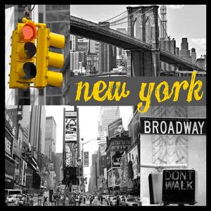 Sárga New York - vászonkép