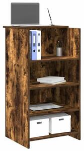 VidaXL recepciós pult füstös tölgy 55x50x103,5 cm szerelt fa