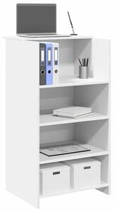 VidaXL recepciós pult fehér 55x50x103,5 cm szerelt fa