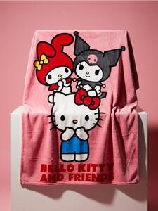 Sinsay - Mintás takaró Hello Kitty - pasztellpink