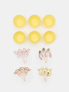 Sinsay - Muffinpapír és topper szett Winnie the Pooh 18 pack - többszínű