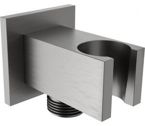 Mexen CUBE, rejtett sarok kézizuhany csatlakozó 1/2", grafit, 79300-66