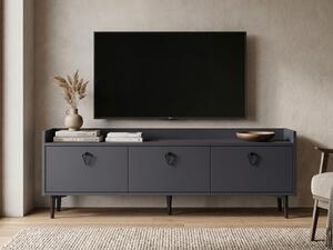 TV szekrény PIENA 160 cm, antracit színű